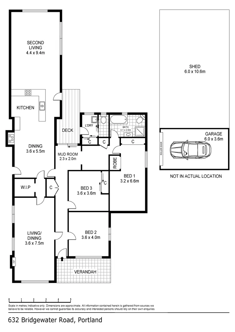 Floorplan of Homely house listing, 632 Bridgewater Road, Portland VIC 3305