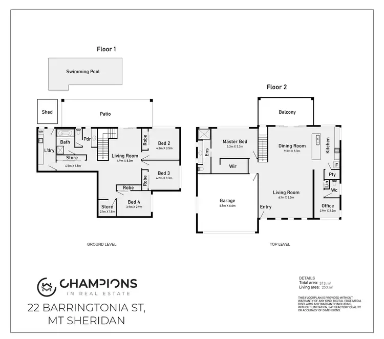 Floorplan of Homely house listing, 22 Barringtonia Street, Mount Sheridan QLD 4868