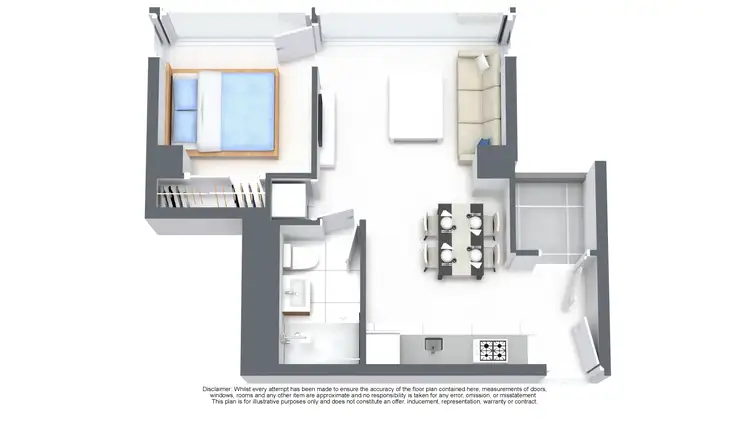 Floorplan of Homely apartment listing, 5601/568 Collins Street, Melbourne VIC 3000