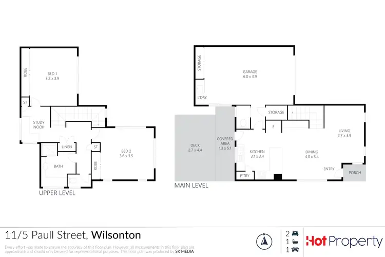Floorplan of Homely unit listing, Unit 11/5 Paull Street, Wilsonton QLD 4350