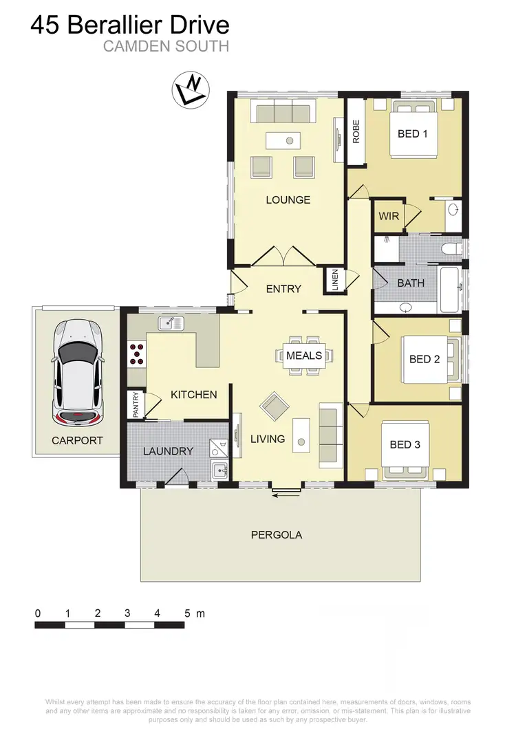Floorplan of Homely house listing, 45 Berallier Drive, Camden South NSW 2570