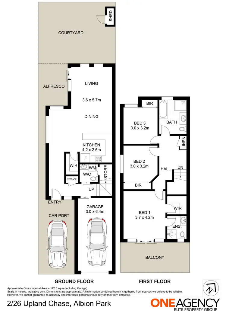 Floorplan of Homely townhouse listing, 2/26 Upland Chase, Albion Park NSW 2527