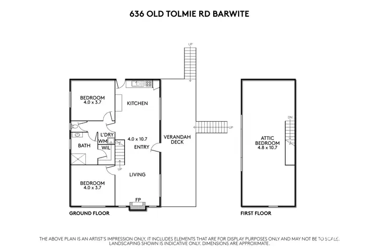 Floorplan of Homely rural property listing, 636 Old Tolmie Road, Barwite VIC 3722