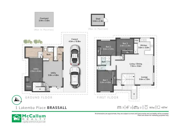 Floorplan of Homely house listing, 1 Lakemba Place, Brassall QLD 4305