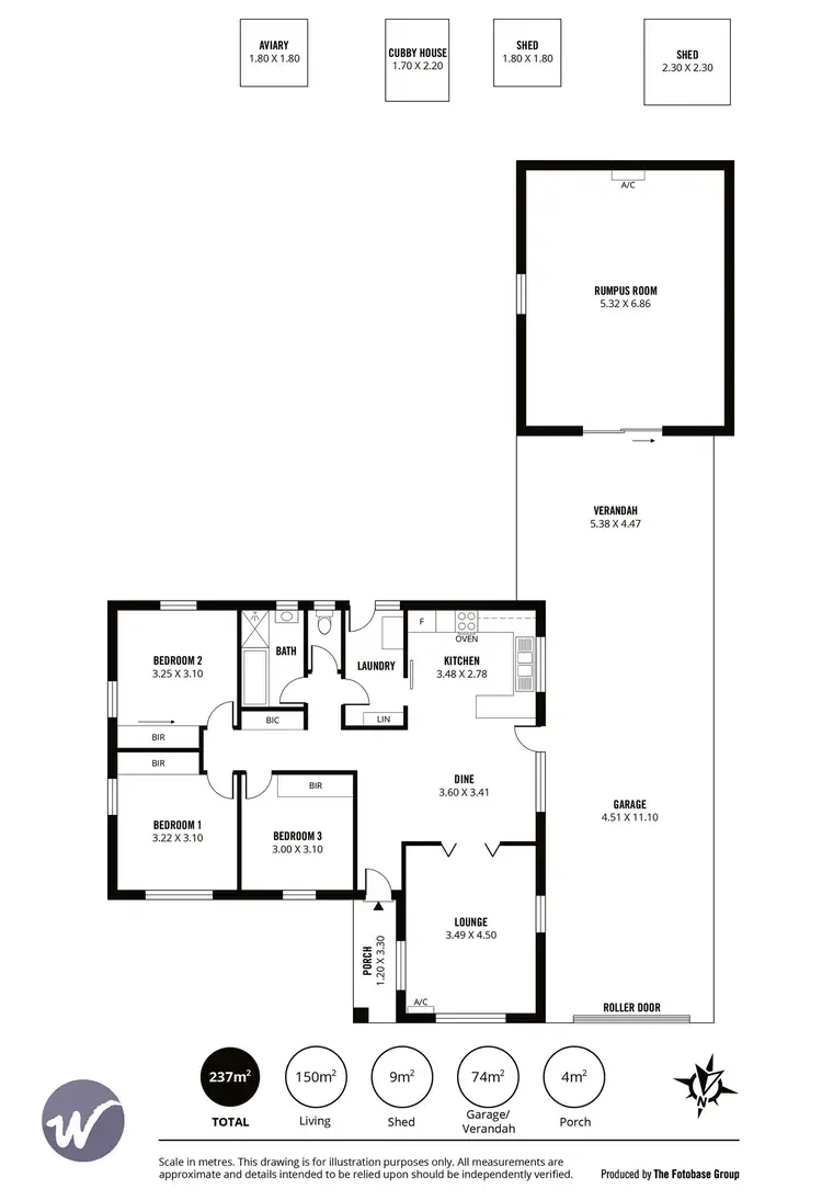 Floorplan of Homely house listing, 1 Fern Court, Parafield Gardens SA 5107