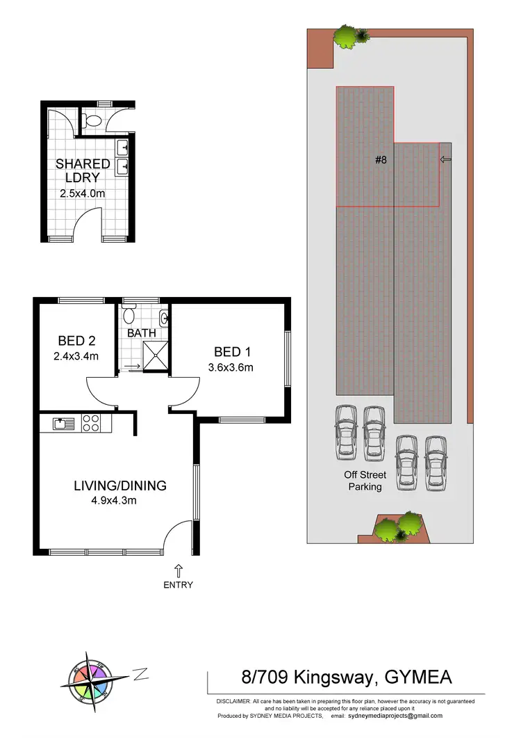 Floorplan of Homely apartment listing, 8/709 Kingsway, Gymea NSW 2227