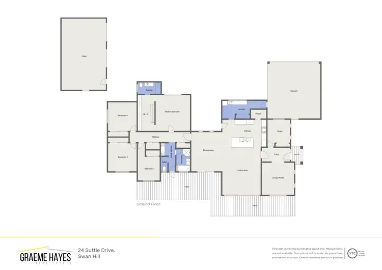 Floorplan of Homely house listing, 24 Suttie Drive, Swan Hill VIC 3585
