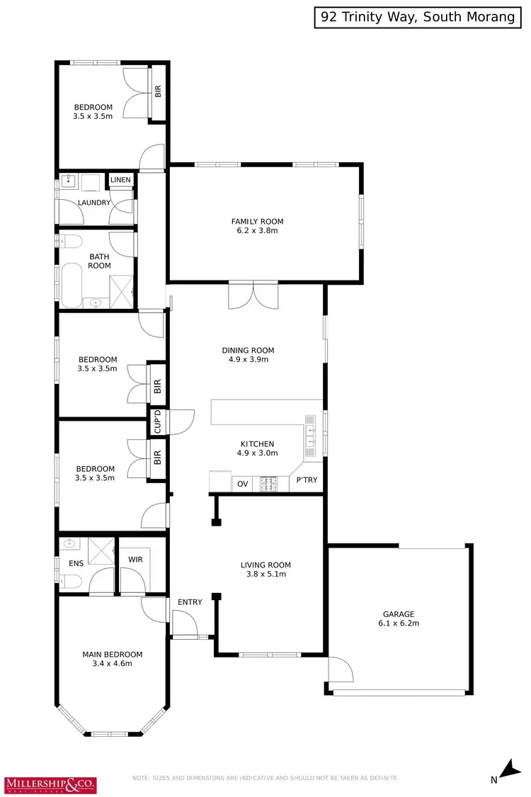 Floorplan of Homely house listing, 92 Trinity Way, South Morang VIC 3752