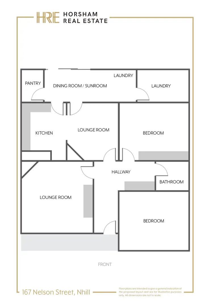 Floorplan of Homely house listing, 167 Nelson Street, Nhill VIC 3418