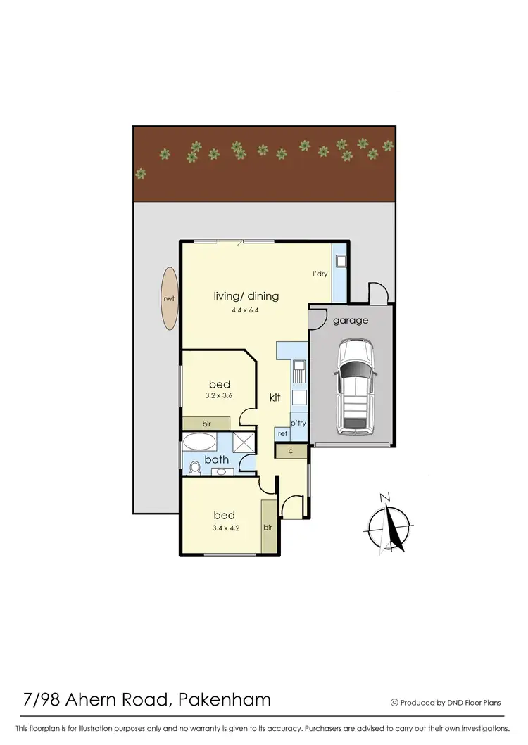 Floorplan of Homely unit listing, 7/98 Ahern Road, Pakenham VIC 3810