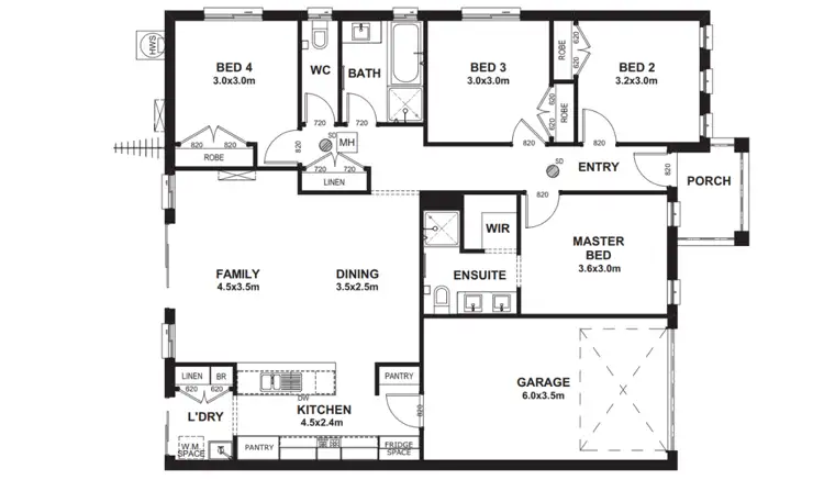 Floorplan of Homely house listing, Address available on request