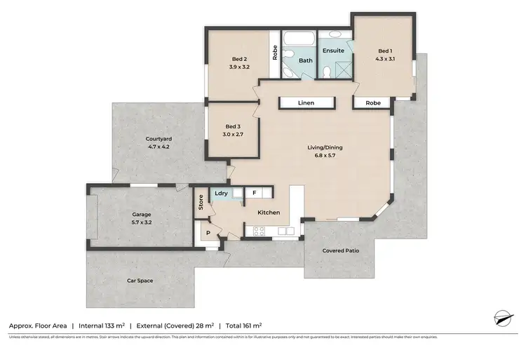 Floorplan of Homely townhouse listing, 3/6 Golden Crest Place, Bellbowrie QLD 4070