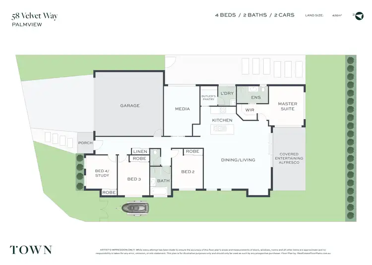 Floorplan of Homely house listing, 58 Velvet Way, Palmview QLD 4553