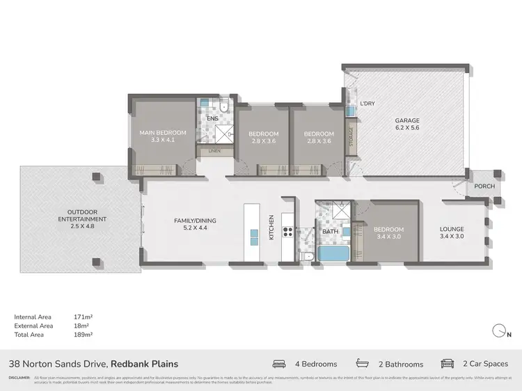 Floorplan of Homely house listing, 38 Norton Sands Drive, The Sanctuary, Redbank Plains QLD 4301