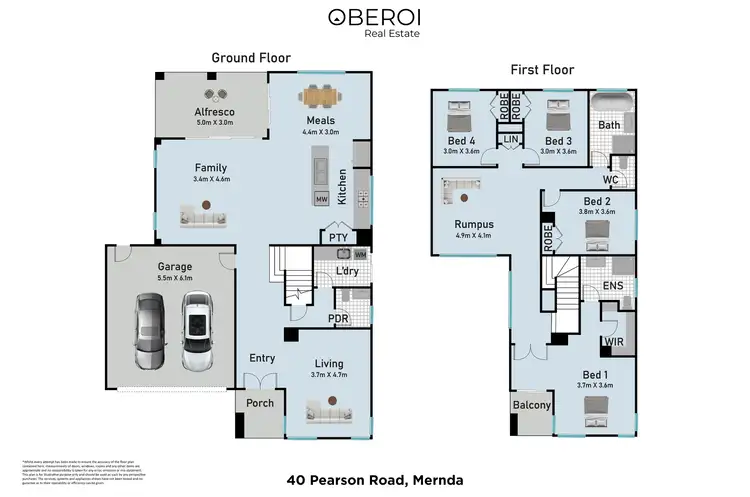 Floorplan of Homely house listing, 40 Pearson Road, Mernda VIC 3754