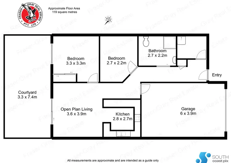 Floorplan of Homely unit listing, unit 13/105-113 Tuross Boulevard, Tuross Head NSW 2537