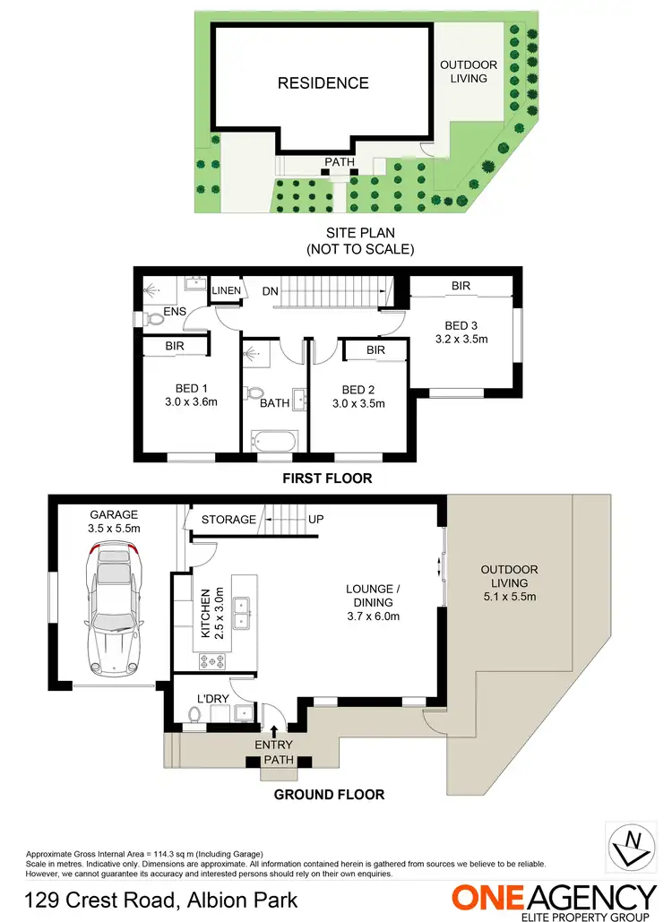 Floorplan of Homely house listing, 129 Crest Road, Albion Park NSW 2527