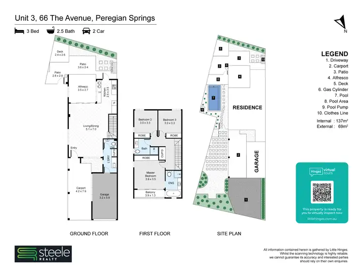 Floorplan of Homely townhouse listing, 3/66 The Avenue, Peregian Springs QLD 4573