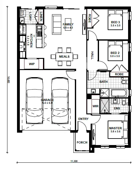 Floorplan of Homely house listing, Lot 417, Winter Street, Clyde North VIC 3978