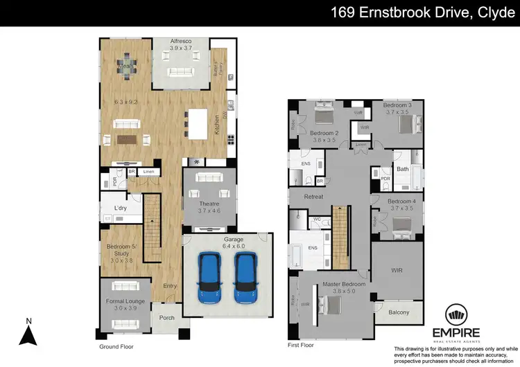 Floorplan of Homely house listing, 169 Ernstbrook Drive, Clyde VIC 3978