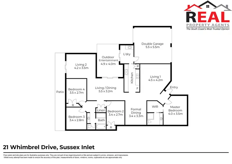 Floorplan of Homely house listing, 21 Whimbrel Drive, Sussex Inlet NSW 2540