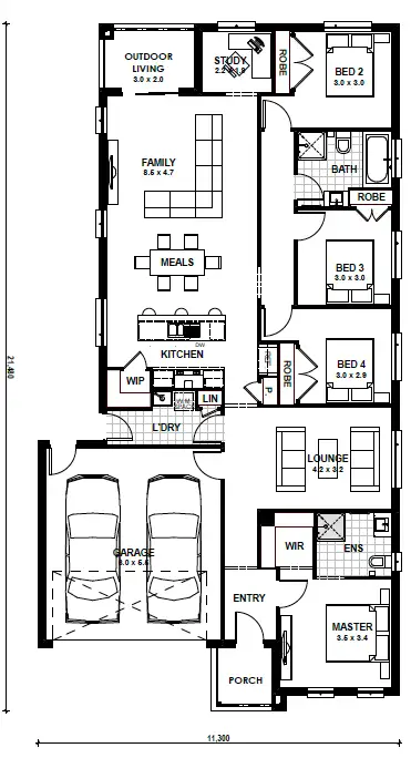 Floorplan of Homely house listing, Lot 3535 Unity Drive, Mount Duneed VIC 3217