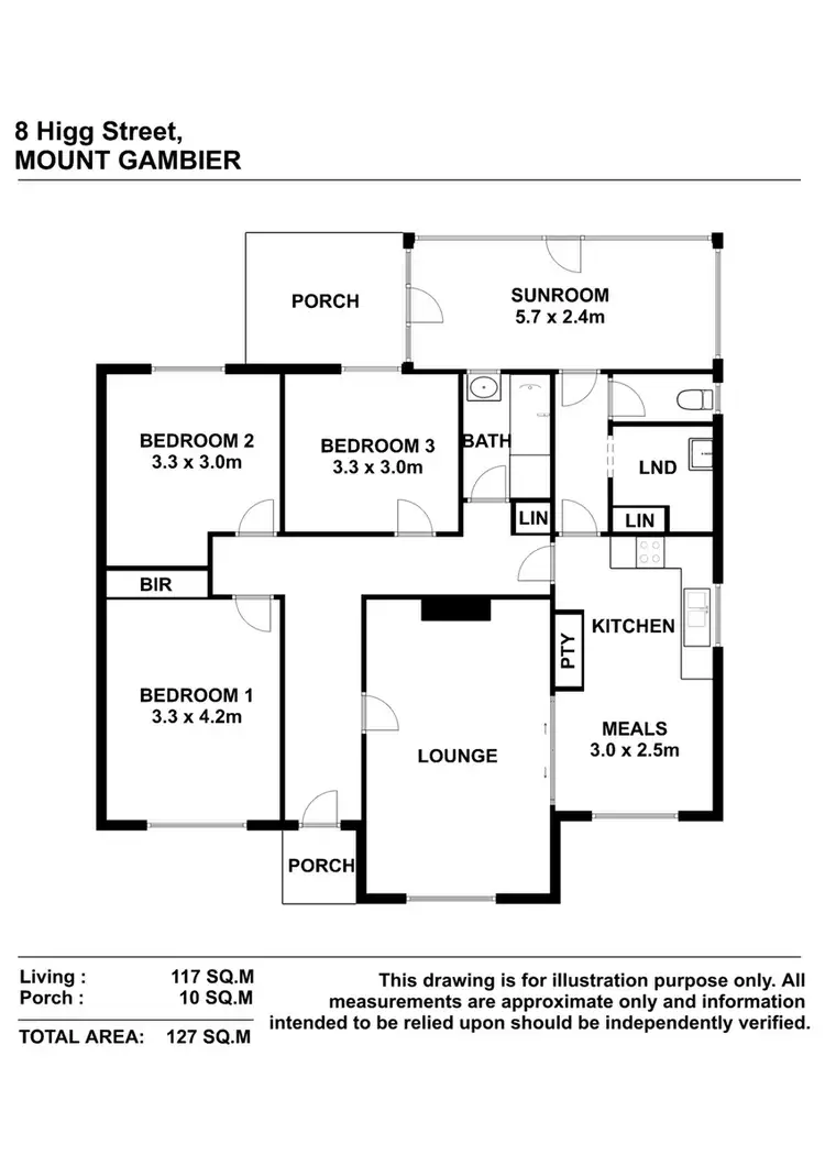 Floorplan of Homely house listing, 8 Higgs Street, Mount Gambier SA 5290