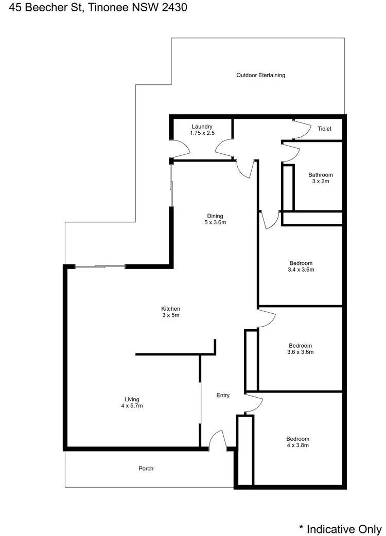 Floorplan of Homely house listing, 45 Beecher Street, Tinonee NSW 2430