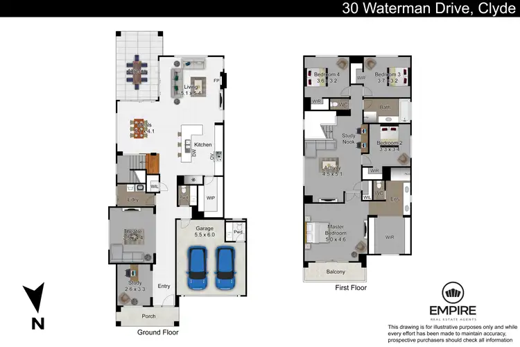 Floorplan of Homely house listing, 30 Waterman Drive, Clyde VIC 3978