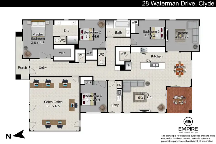 Floorplan of Homely house listing, 28 Waterman Drive, Clyde VIC 3978