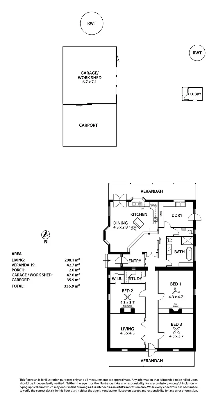 Floorplan of Homely house listing, 7 Willow Avenue, Murray Bridge SA 5253