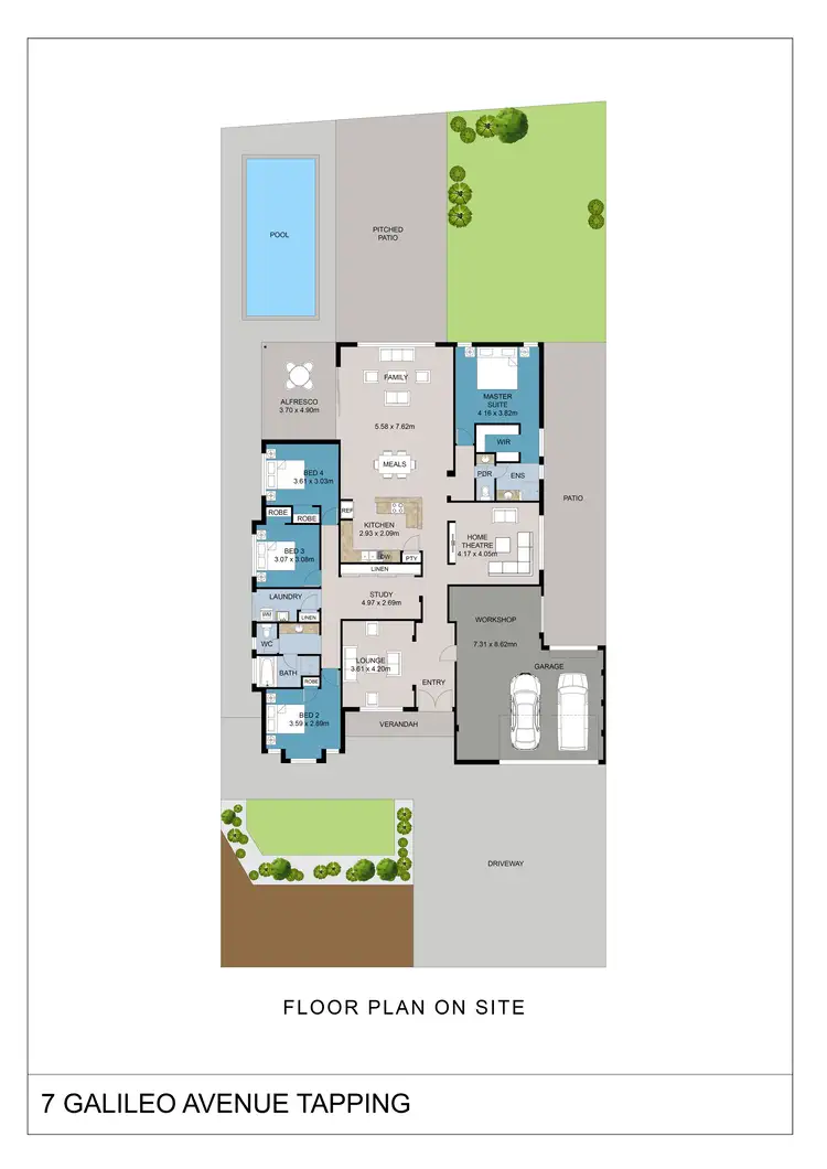 Floorplan of Homely house listing, 7 Galileo Avenue, Tapping WA 6065