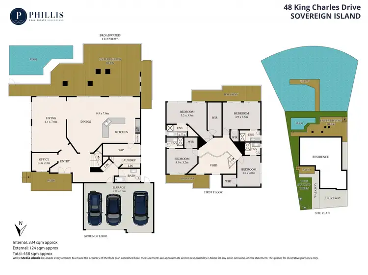 Floorplan of Homely house listing, 48 King Charles Drive, Sovereign Islands QLD 4216