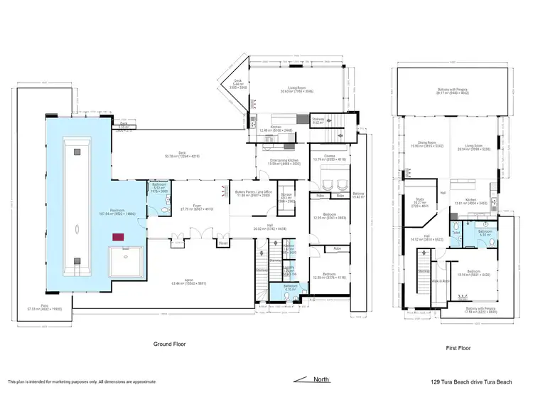Floorplan of Homely house listing, 129 Tura Beach Drive, Tura Beach NSW 2548