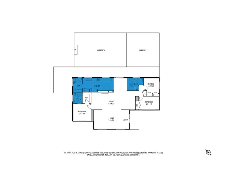 Floorplan of Homely house listing, 3 Amor Drive, Mansfield VIC 3722