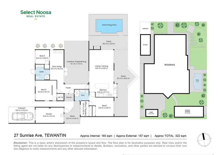 Floorplan of Homely house listing, 27 Sunrise Avenue, Tewantin QLD 4565