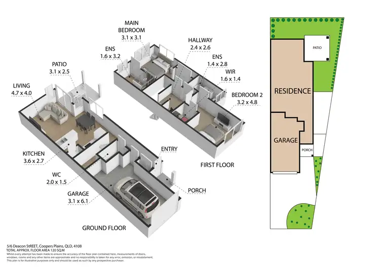 Floorplan of Homely townhouse listing, 5/6 Deacon Street, Coopers Plains QLD 4108