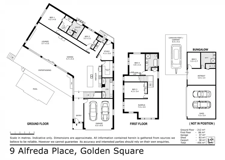 Floorplan of Homely house listing, 9 Alfreda Place, Golden Square VIC 3555