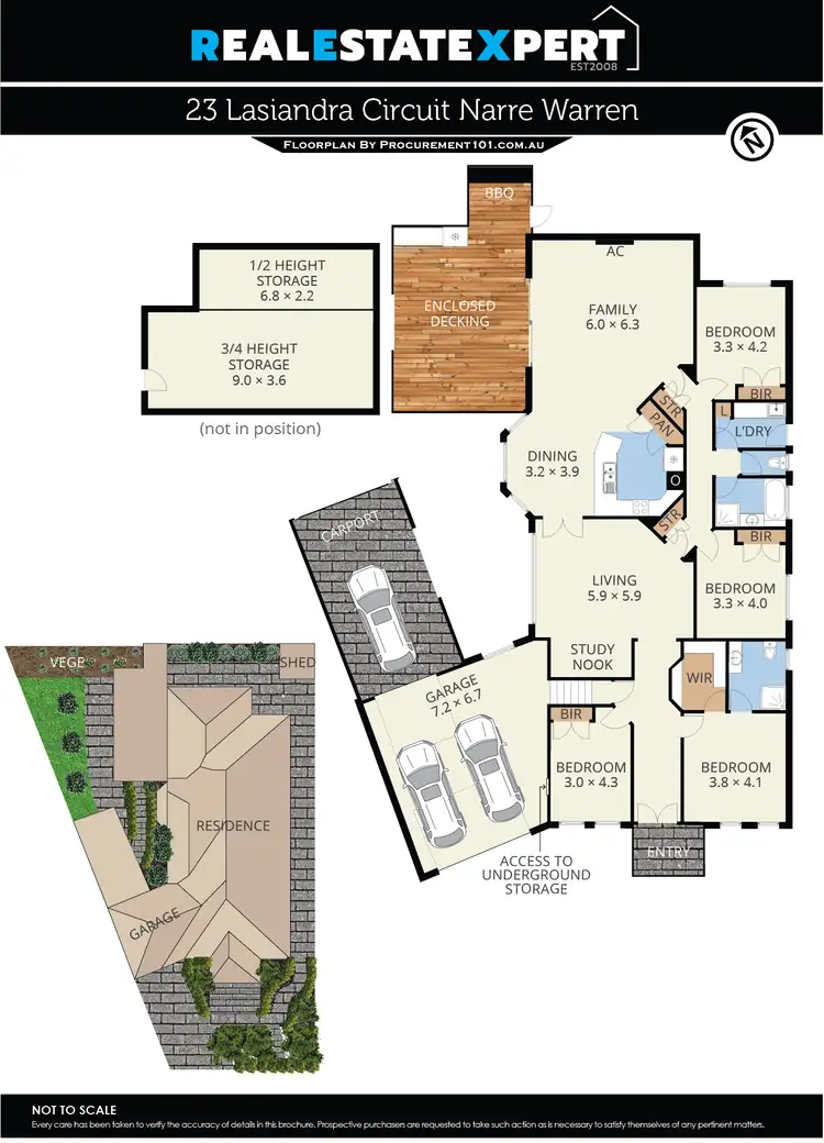 Floorplan of Homely house listing, 23 Lasiandra Circuit, Narre Warren VIC 3805