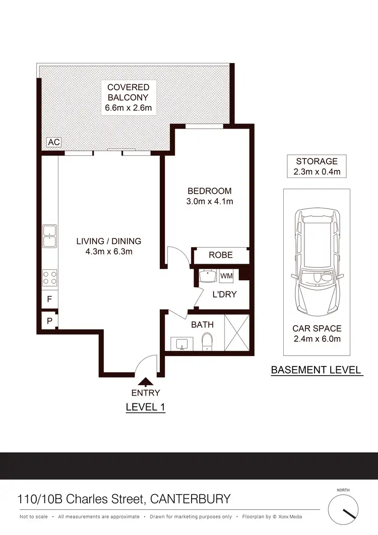 Floorplan of Homely apartment listing, 110/10B Charles Street, Canterbury NSW 2193