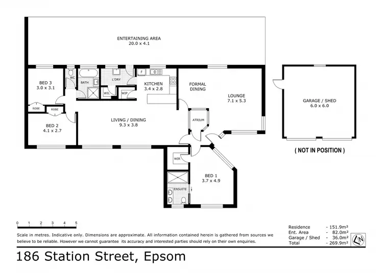Floorplan of Homely house listing, 186 Station Street, Epsom VIC 3551