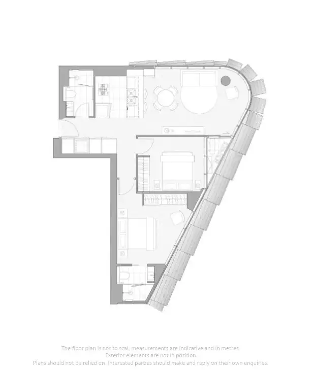 Floorplan of Homely apartment listing, 405/151 Berkeley Street, Melbourne VIC 3000