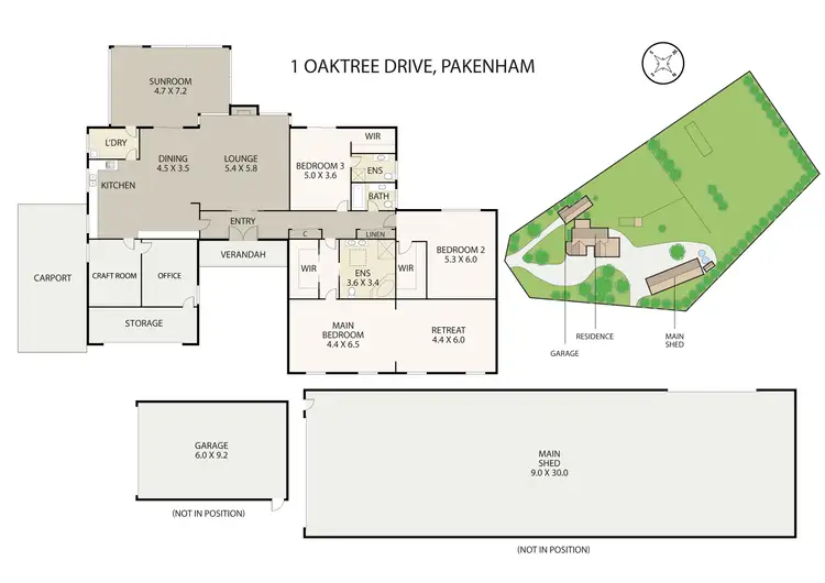 Floorplan of Homely house listing, 1 Oaktree Drive, Pakenham VIC 3810