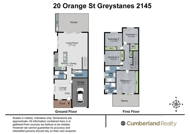 Floorplan of Homely semi-detached listing, 20 ORANGE STREET, Greystanes NSW 2145