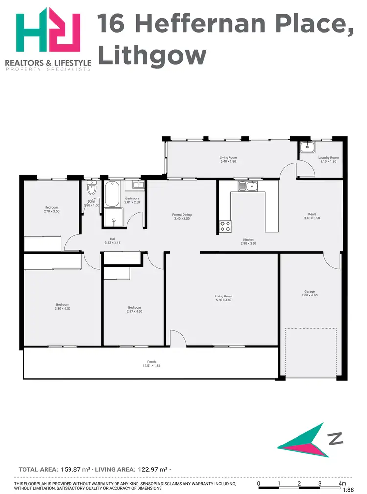 Floorplan of Homely house listing, 16 Heffernan Place, Lithgow NSW 2790