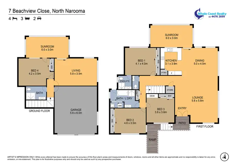 Floorplan of Homely house listing, 7 Beachview Close, North Narooma NSW 2546