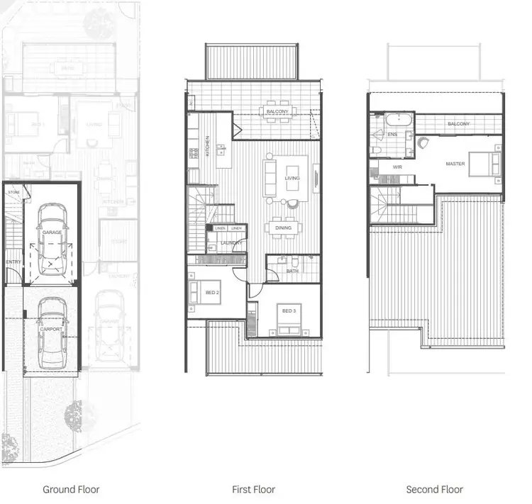 Floorplan of Homely townhouse listing, 51 Delta Circuit, Hope Island QLD 4212