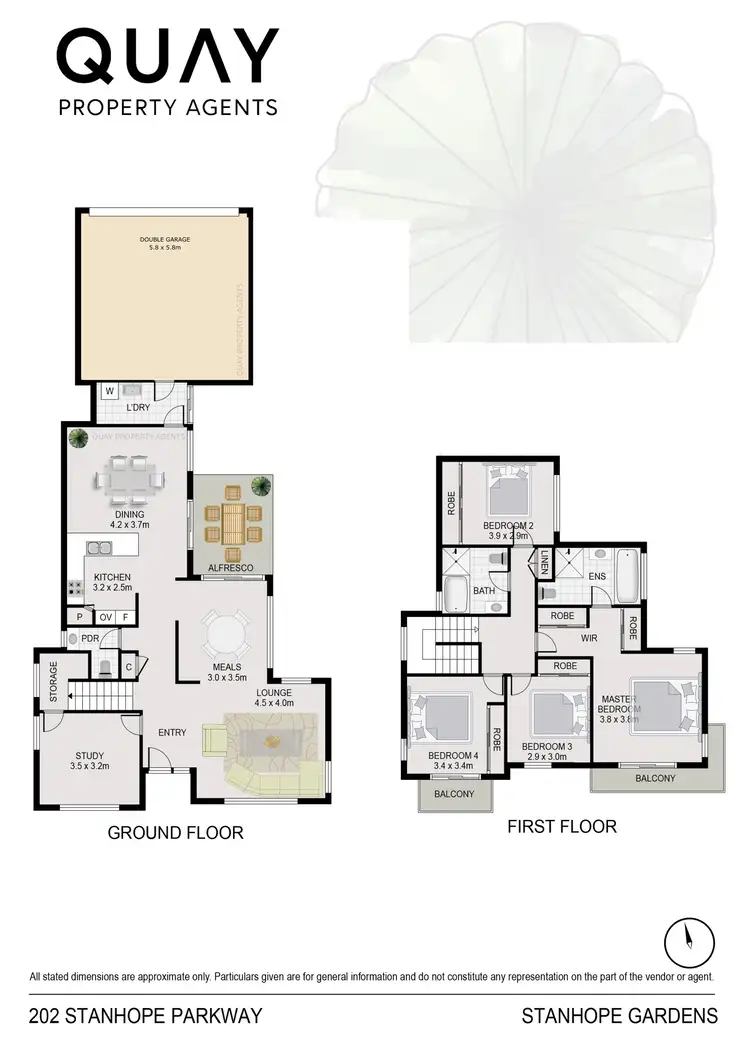 Floorplan of Homely house listing, 202 Stanhope Parkway, Stanhope Gardens NSW 2768