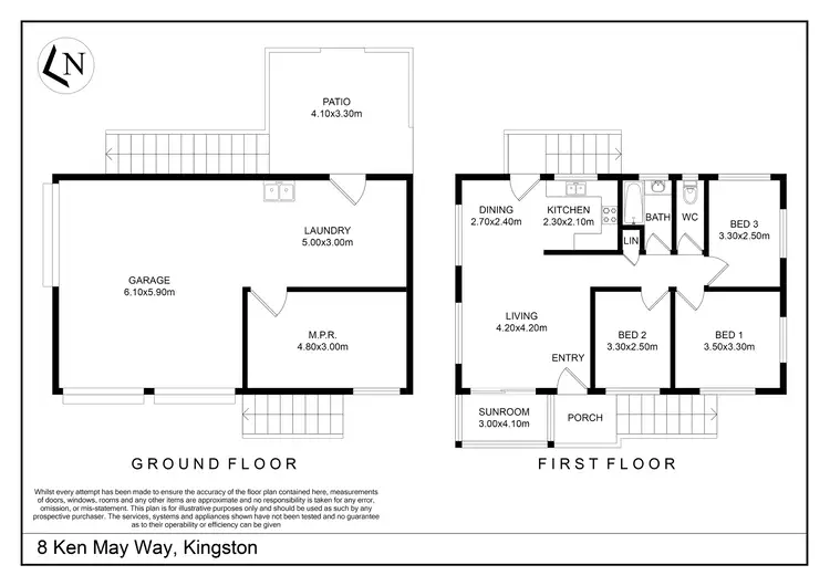 Floorplan of Homely house listing, 8 Ken May Way, Kingston QLD 4114