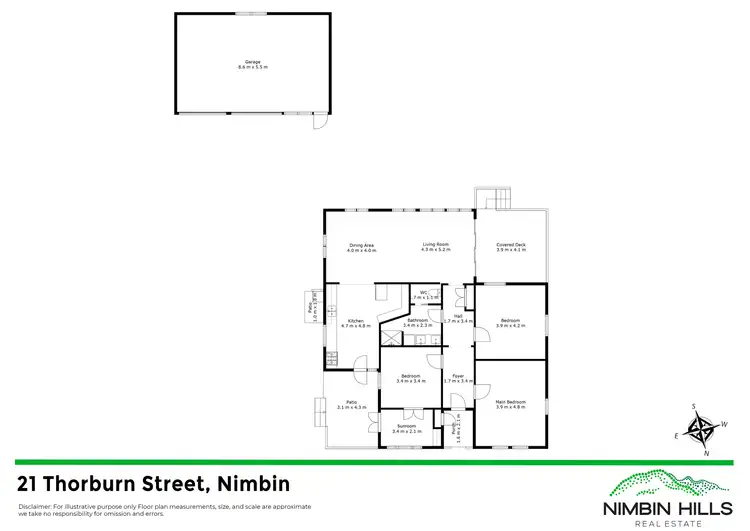 Floorplan of Homely house listing, 21 Thorburn Street, Nimbin NSW 2480